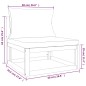 vidaXL 6-tlg. Garten-Lounge-Set mit Hellgrauen Kissen Massivholz vidaXL 6-tlg. Garten-Lounge-Set mit Hellgrauen Kissen Massivholz