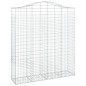 vidaXL Gabionen mit Hochbogen 9 Stk. 200x50x220/240cm Verzinktes Eisen vidaXL Gabionen mit Hochbogen 9 Stk. 200x50x220/240cm Verzinktes Eisen