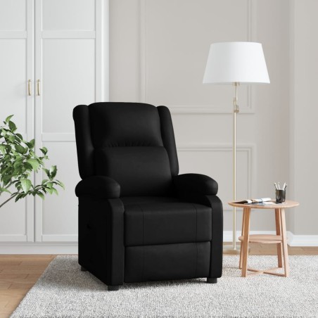 vidaXL Relaxsessel Schwarz Kunstleder