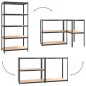 vidaXL Regale mit 5 Böden 2 Stk. Anthrazit Stahl & Holzwerkstoff vidaXL Regale mit 5 Böden 2 Stk. Anthrazit Stahl & Holzwerkstoff