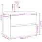 vidaXL Waschbeckenschrank mit Einbaubecken Grau Sonoma Holzwerkstoff vidaXL Waschbeckenschrank mit Einbaubecken Grau Sonoma Holzwerkstoff