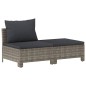 vidaXL 8-tlg. Garten-Lounge-Set mit Kissen Grau Poly Rattan vidaXL 8-tlg. Garten-Lounge-Set mit Kissen Grau Poly Rattan