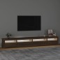 vidaXL TV-Schrank mit LED-Leuchten Braun Eichen-Optik 270x35x40 cm vidaXL TV-Schrank mit LED-Leuchten Braun Eichen-Optik 270x35x40 cm