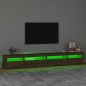 vidaXL TV-Schrank mit LED-Leuchten Braun Eichen-Optik 270x35x40 cm vidaXL TV-Schrank mit LED-Leuchten Braun Eichen-Optik 270x35x40 cm