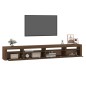 vidaXL TV-Schrank mit LED-Leuchten Braun Eichen-Optik 270x35x40 cm vidaXL TV-Schrank mit LED-Leuchten Braun Eichen-Optik 270x35x40 cm