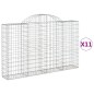 vidaXL Gabionen mit Hochbogen 11Stk. 200x30x120/140cm Verzinktes Eisen vidaXL Gabionen mit Hochbogen 11Stk. 200x30x120/140cm Verzinktes Eisen