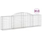 vidaXL Gabionen mit Hochbogen 13 Stk. 300x30x80/100cm Verzinktes Eisen vidaXL Gabionen mit Hochbogen 13 Stk. 300x30x80/100cm Verzinktes Eisen