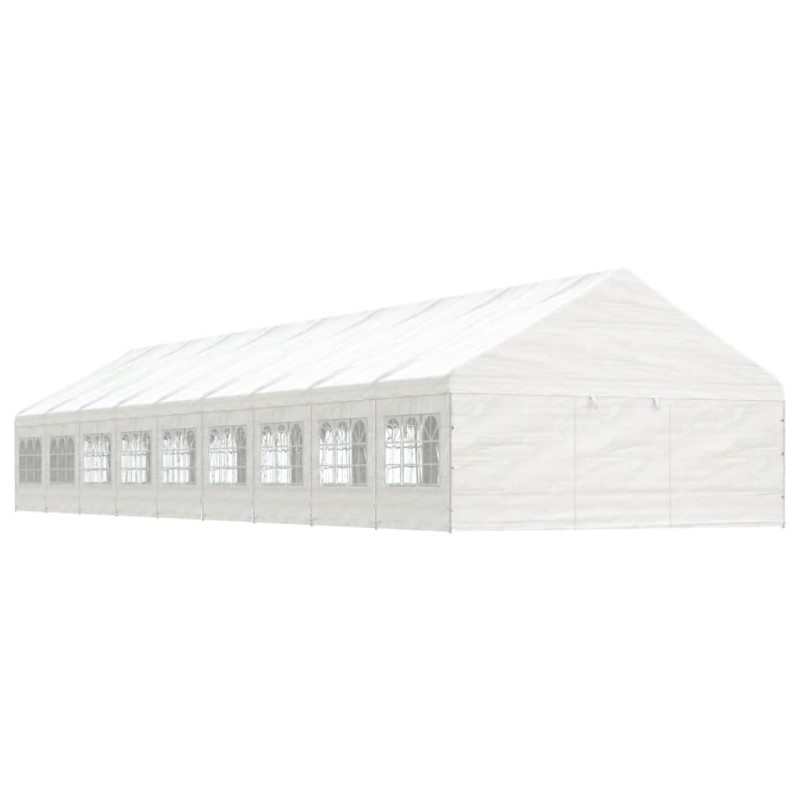 vidaXL Pavillon mit Dach Weiß 20,07x5,88x3,75 m Polyethylen vidaXL Pavillon mit Dach Weiß 20,07x5,88x3,75 m Polyethylen