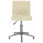 Esszimmerstühle 2 Stk. Drehbar Creme Samt Esszimmerstühle 2 Stk. Drehbar Creme Samt