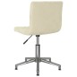 Esszimmerstühle 2 Stk. Drehbar Creme Samt Esszimmerstühle 2 Stk. Drehbar Creme Samt