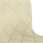 Esszimmerstühle 2 Stk. Drehbar Creme Samt Esszimmerstühle 2 Stk. Drehbar Creme Samt