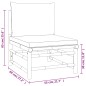 vidaXL 6-tlg. Garten-Lounge-Set mit Kissen Taupe Bambus vidaXL 6-tlg. Garten-Lounge-Set mit Kissen Taupe Bambus