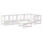 vidaXL 6-tlg. Garten-Lounge-Set mit Kissen Weiß Massivholz vidaXL 6-tlg. Garten-Lounge-Set mit Kissen Weiß Massivholz