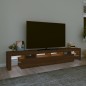 vidaXL TV-Schrank mit LED-Leuchten Braun Eichen-Optik 230x36,5x40 cm vidaXL TV-Schrank mit LED-Leuchten Braun Eichen-Optik 230x36,5x40 cm