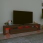 vidaXL TV-Schrank mit LED-Leuchten Braun Eichen-Optik 230x36,5x40 cm vidaXL TV-Schrank mit LED-Leuchten Braun Eichen-Optik 230x36,5x40 cm