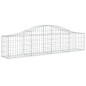 vidaXL Gabionen mit Hochbogen 11 Stk. 200x30x40/60 cm Verzinktes Eisen vidaXL Gabionen mit Hochbogen 11 Stk. 200x30x40/60 cm Verzinktes Eisen