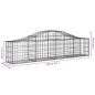 vidaXL Gabionen mit Hochbogen 9 Stk. 200x30x40/60 cm Verzinktes Eisen vidaXL Gabionen mit Hochbogen 9 Stk. 200x30x40/60 cm Verzinktes Eisen