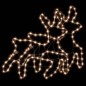 vidaXL LED-Rentier-Silhouetten 2 Stk. Warmweiß 57x55x4,5 cm vidaXL LED-Rentier-Silhouetten 2 Stk. Warmweiß 57x55x4,5 cm