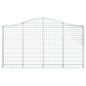 vidaXL Gabionen mit Hochbogen 40Stk. 200x30x100/120cm Verzinktes Eisen vidaXL Gabionen mit Hochbogen 40Stk. 200x30x100/120cm Verzinktes Eisen