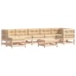 vidaXL 8-tlg. Garten-Lounge-Set mit Kissen Massivholz vidaXL 8-tlg. Garten-Lounge-Set mit Kissen Massivholz