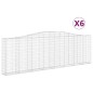 vidaXL Gabionen mit Hochbogen 6 Stk. 400x30x120/140cm Verzinktes Eisen vidaXL Gabionen mit Hochbogen 6 Stk. 400x30x120/140cm Verzinktes Eisen