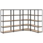 vidaXL Regale mit 5 Böden 4 Stk. Anthrazit Stahl & Holzwerkstoff vidaXL Regale mit 5 Böden 4 Stk. Anthrazit Stahl & Holzwerkstoff