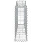 vidaXL Gabionen mit Hochbogen 15 Stk. 200x30x80/100cm Verzinktes Eisen vidaXL Gabionen mit Hochbogen 15 Stk. 200x30x80/100cm Verzinktes Eisen
