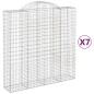 vidaXL Gabionen mit Hochbogen 7 Stk. 200x50x200/220cm Verzinktes Eisen vidaXL Gabionen mit Hochbogen 7 Stk. 200x50x200/220cm Verzinktes Eisen
