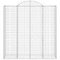 vidaXL Gabionen mit Hochbogen 7 Stk. 200x50x200/220cm Verzinktes Eisen vidaXL Gabionen mit Hochbogen 7 Stk. 200x50x200/220cm Verzinktes Eisen