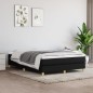 vidaXL Boxspringbett mit Matratze Schwarz 140x190 cm Stoff vidaXL Boxspringbett mit Matratze Schwarz 140x190 cm Stoff