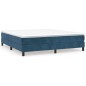 vidaXL Boxspringbett mit Matratze Dunkelblau 180x200 cm Samt vidaXL Boxspringbett mit Matratze Dunkelblau 180x200 cm Samt