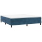 vidaXL Boxspringbett mit Matratze Dunkelblau 180x200 cm Samt vidaXL Boxspringbett mit Matratze Dunkelblau 180x200 cm Samt