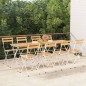 vidaXL Bistrostühle 8 Stk. Klappbar Massivholz Akazie und Stahl vidaXL Bistrostühle 8 Stk. Klappbar Massivholz Akazie und Stahl