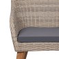 vidaXL 7-tlg. Garten-Essgruppe mit Kissen Braun vidaXL 7-tlg. Garten-Essgruppe mit Kissen Braun