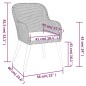 vidaXL 7-tlg. Garten-Essgruppe mit Kissen Braun vidaXL 7-tlg. Garten-Essgruppe mit Kissen Braun