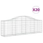 vidaXL Gabionen mit Hochbogen 20 Stk. 200x30x60/80 cm Verzinktes Eisen vidaXL Gabionen mit Hochbogen 20 Stk. 200x30x60/80 cm Verzinktes Eisen