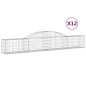 vidaXL Gabionen mit Hochbogen 12 Stk. 300x30x40/60 cm Verzinktes Eisen vidaXL Gabionen mit Hochbogen 12 Stk. 300x30x40/60 cm Verzinktes Eisen