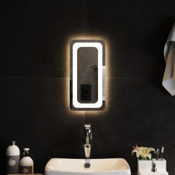 vidaXL LED-Badspiegel 20x40 cm