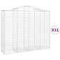 vidaXL Gabionen mit Hochbogen 11Stk. 200x50x160/180cm Verzinktes Eisen vidaXL Gabionen mit Hochbogen 11Stk. 200x50x160/180cm Verzinktes Eisen