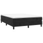 vidaXL Boxspringbett mit Matratze Schwarz 140x200 cm Samt vidaXL Boxspringbett mit Matratze Schwarz 140x200 cm Samt