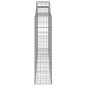 vidaXL Gabionen mit Hochbogen 7 Stk. 300x30x120/140cm Verzinktes Eisen vidaXL Gabionen mit Hochbogen 7 Stk. 300x30x120/140cm Verzinktes Eisen