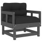 vidaXL 7-tlg. Garten-Lounge-Set mit Kissen Grau Massivholz vidaXL 7-tlg. Garten-Lounge-Set mit Kissen Grau Massivholz