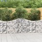 vidaXL Gabionen mit Hochbogen 5 Stk. 200x30x80/100 cm Verzinktes Eisen vidaXL Gabionen mit Hochbogen 5 Stk. 200x30x80/100 cm Verzinktes Eisen