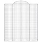 vidaXL Gabionen mit Hochbogen 7 Stk. 200x50x220/240cm Verzinktes Eisen vidaXL Gabionen mit Hochbogen 7 Stk. 200x50x220/240cm Verzinktes Eisen