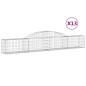 vidaXL Gabionen mit Hochbogen 13 Stk. 300x30x40/60 cm Verzinktes Eisen vidaXL Gabionen mit Hochbogen 13 Stk. 300x30x40/60 cm Verzinktes Eisen