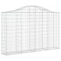 vidaXL Gabionen mit Hochbogen 8 Stk. 200x30x120/140cm Verzinktes Eisen vidaXL Gabionen mit Hochbogen 8 Stk. 200x30x120/140cm Verzinktes Eisen