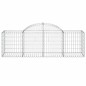 vidaXL Gabionen mit Hochbogen 12 Stk. 200x50x60/80 cm Verzinktes Eisen vidaXL Gabionen mit Hochbogen 12 Stk. 200x50x60/80 cm Verzinktes Eisen