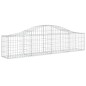 vidaXL Gabionen mit Hochbogen 3 Stk. 200x30x40/60 cm Verzinktes Eisen vidaXL Gabionen mit Hochbogen 3 Stk. 200x30x40/60 cm Verzinktes Eisen