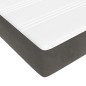 vidaXL Boxspringbett mit Matratze Dunkelgrau 120x200 cm Samt vidaXL Boxspringbett mit Matratze Dunkelgrau 120x200 cm Samt
