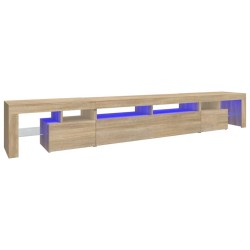 vidaXL TV-Schrank mit LED-Leuchten Sonoma-Eiche 260x36,5x40 cm